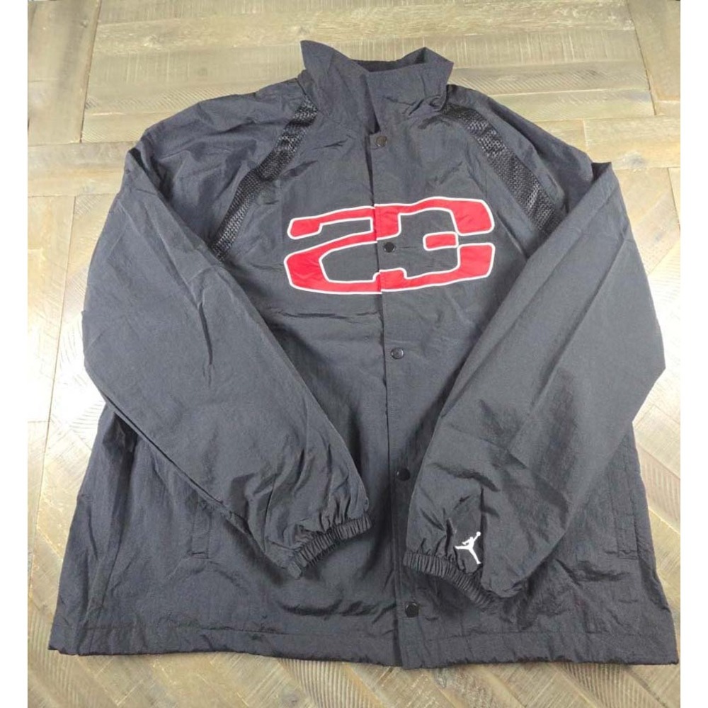 Jordan Sport DNA Mens Nylon Snap Front Jacket 23 Graphic HF9333-010 XXL NWT
